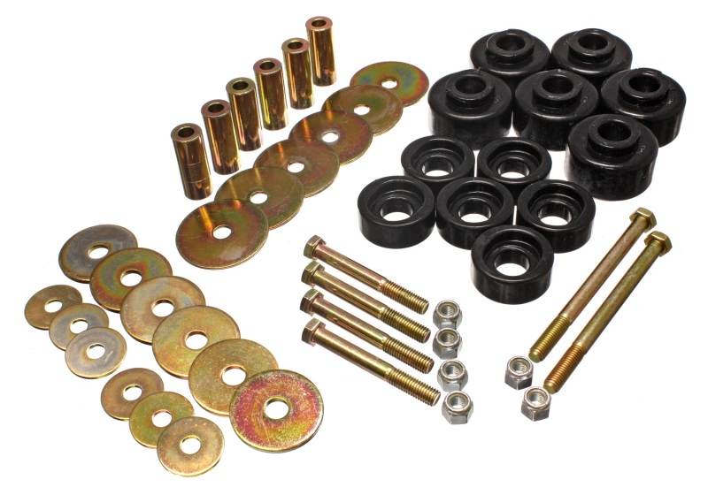 Ford F-150 Body Mount Bushing Kit - Energy Suspension - Hyper-Flex Polyurethane - Black - `97-`03